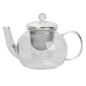 1.1L Argon Tableware Large Glass 3 Piece Teapot
