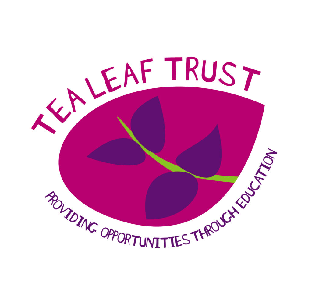 The Tea Leaf Trust Logo Brandmark Supported by Good Vibes Tea